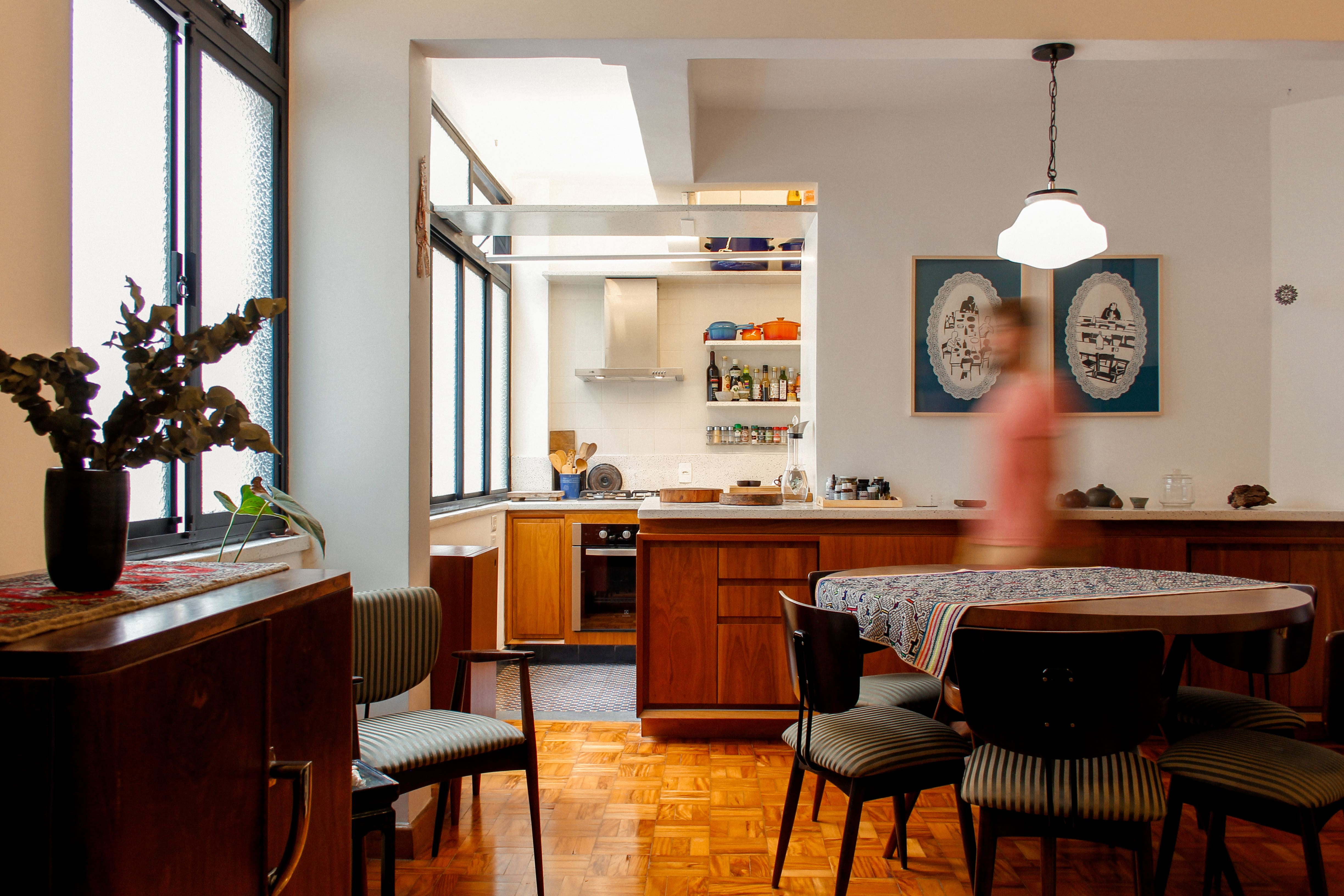 nuarquitetura arquitetura interiores reforma marcenaria apartamento melo alves são paulo estrutura parente estruturaparente cozinha aberta cozinhaaberta chao de taco chãodetaco granito preto granitopreto armáriossobmedida armários sob medida porcelanatomacico porcelanato maciço macico